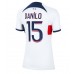 Billige Paris Saint-Germain Danilo Pereira #15 Udebane Fodboldtrøjer Dame 2023-24 Kortærmet